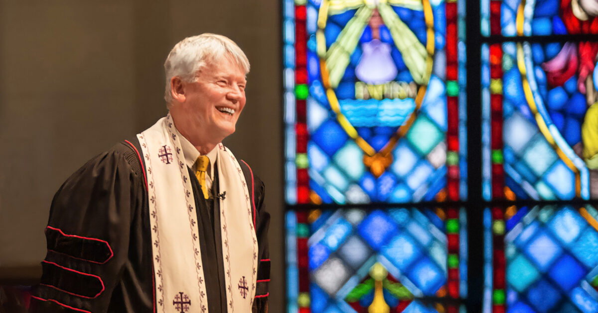 "Dr. Jim Miller 30 years shepherding our flock" is an article by Joan